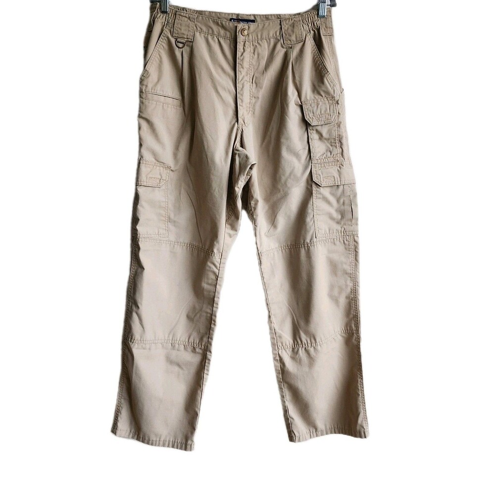 5.11 Tactical Series Pants Men’s 34x34 Khaki Tan Cargo Ripstop Multi-Pocket Work